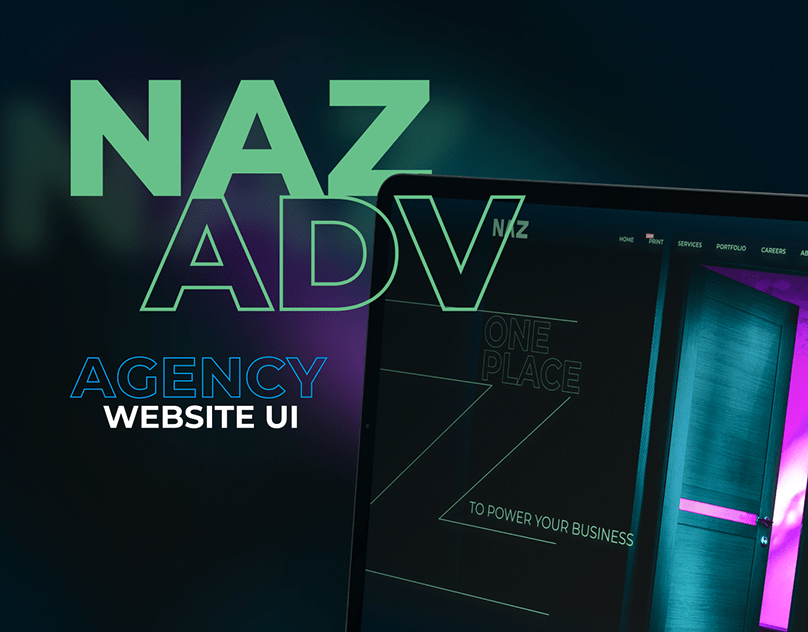NAZ agency website UI project cover